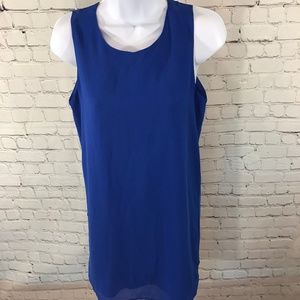 Naked Zebra Zip Back  Royal Blue Dress Sz S
